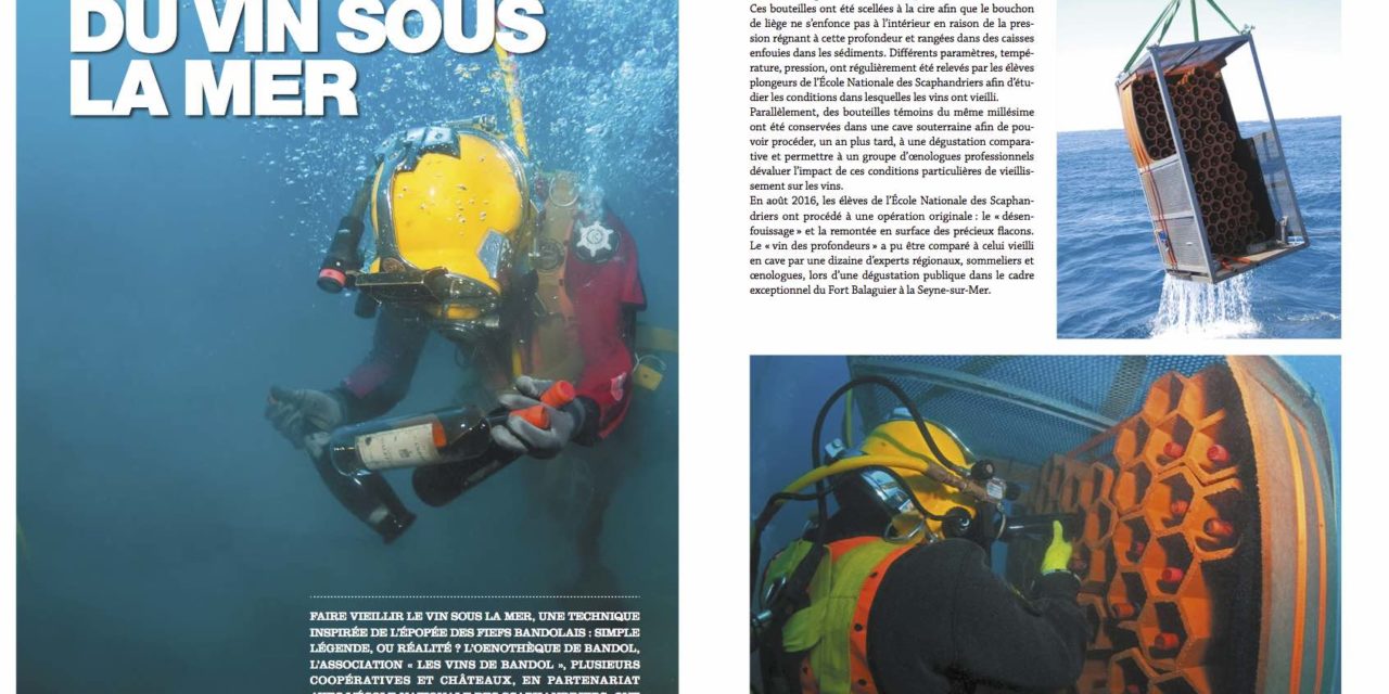 Du vin sous la mer…dans notre numéro 141