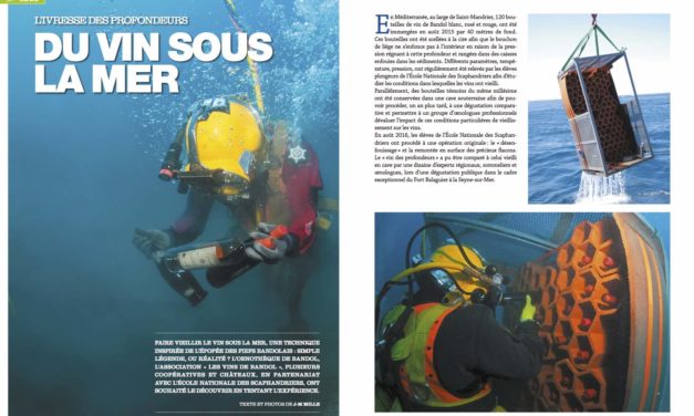 Du vin sous la mer…dans notre numéro 141